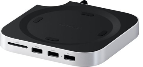 Satechi - Stand & Hub USB-C Docking Station for Mac Mini M4 with SSD Enclosure - Silver