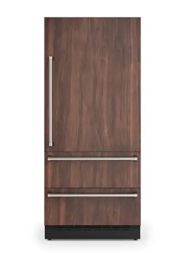 Front. Viking - 7-Series 36"W. Integrated Bottom Freezer - Custom Panel Right Hinge - Panel Ready.