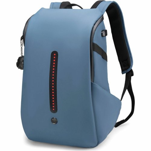 Swissdigital Design LAMONE L LED TSA-Friendly Water-Resistant Backpack With USB Charging Port  RFID Protection and Fits Up to 16″ Laptop - Dark Blue BUY IN GERMANY