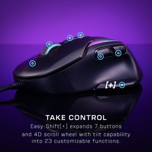 Turtle Beach Kone II Wired Optical Gaming Mouse with RGB Lighting - Wired - Ash Black HOW TO BUY