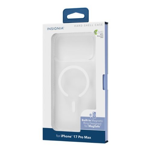 Insignia™ Hard-Shell Case with MagSafe for Apple iPhone 17 Pro Max - Clear BUY IN DUBAI