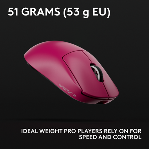 Logitech PRO X SUPERLIGHT 2c LIGHTSPEED Lightweight Compact