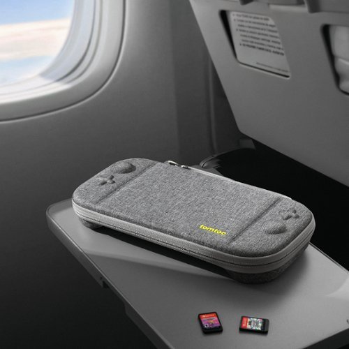 tomtoc  Slim Carrying Case for Nintendo Switch 2 Model 2025, Odorless Protective Hard Shell with 12 Game Card Slots - Gray BUY ONLINE