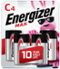 Energizer - MAX C Batteries (4 Pack), C Cell Alkaline Batteries-Front_Standard