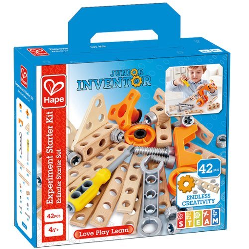 Hape - Hape: Junior Inventor: Experiment Starter Kit - 42pcs, Ages 4+