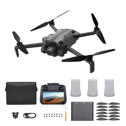 SKYROVER - X1 Fly More Combo 8K Drone Bundle with Remote Screen Controller - Gray