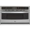 GE Profile - Advantium 30" Built-In Single Electric Wall Oven with Microwave - Stainless Steel-Front_Standard