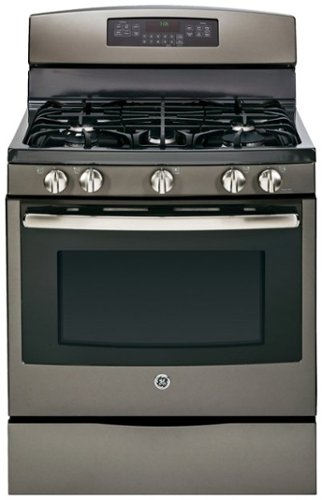  GE - 30&quot; Self-Cleaning Freestanding Gas Convection Range - Slate