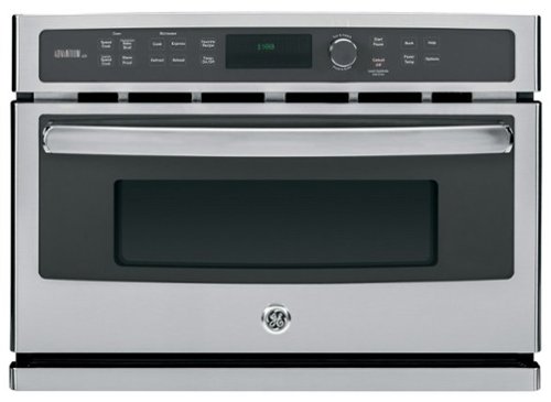 GE Profile - Advantium 27" Built-In Single Electric Wall Oven - Stainless steel
