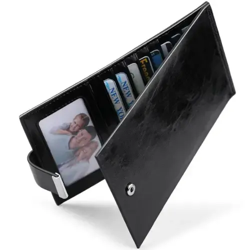 Oil Wax leather Black001