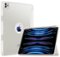 DTTO - Case for iPad Air 13" (M2/M3) and iPad Pro 12.9" (3rd/4th/5th/6th Gen) ,Smooth Matte Back,TPU Shockproof Frame - White-Front_Standard