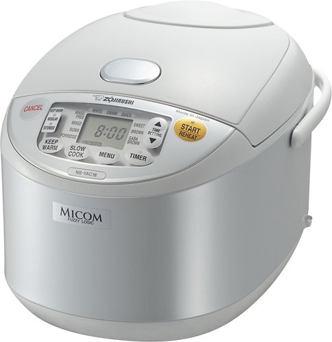  Zojirushi - Micom 5-1/2-Cup Rice Cooker and Warmer - Pearl White