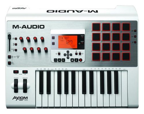  M-Audio - Axiom AIR 25 Premium Keyboard and Pad Controller - White