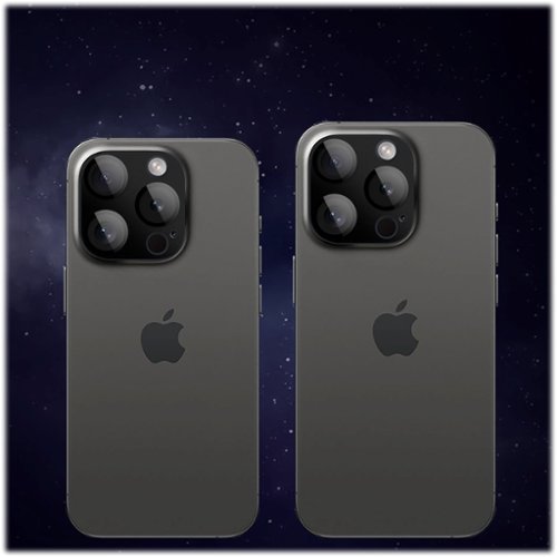 SaharaCase ZeroDamage Camera Lens Protector for Apple iPhone 15 Pro and iPhone 15 Pro Max (2-Pack) - Black SHOP ONLINE