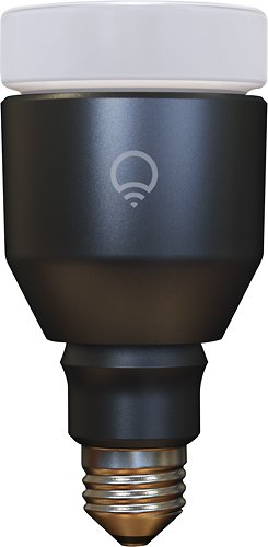  LIFX - Edison Screw 1017-Lumen, 9W Dimmable E26 LED Light Bulb, 75W Equivalent - Gunmetal