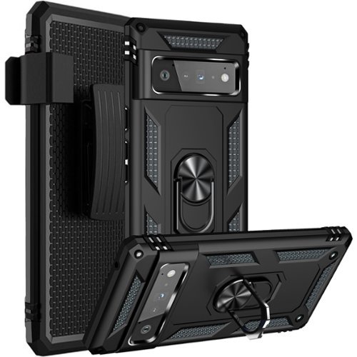 SaharaCase Kickstand with Belt Clip Case for Google Pixel 6 Pro - Black WORLDWIDE DELIVERY