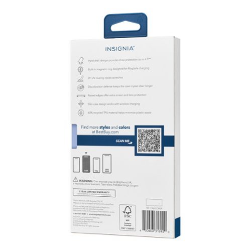 Insignia™ Hard-Shell Case with MagSafe for iPhone Air - Clear BUY IN EUROPE