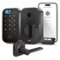 Yale - Assure Lock 2 Touch Keypad with Wi-Fi and Valdosta Lever - Black Suede-Front_Standard