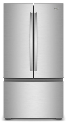 Whirlpool - 24 Cu. Ft. 3-Door French Door Counter Depth Refrigerator - Fingerprint-Resistant Stainless Finish