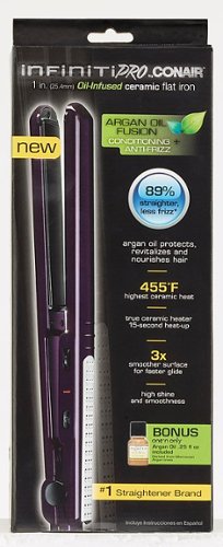 Conair InfinitiPRO 1 Ceramic Flat Iron - Black BUY IN MIDDLE EAST
