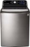LG - 5.7 Cu. Ft. 14-Cycle High-Efficiency Top-Loading Washer with Steam - Graphite Steel-Front_Standard 