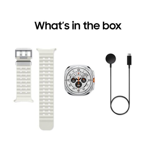 Samsung Galaxy Watch Ultra Titanium Smartwatch 47mm LTE - Free 2 years data and texting included - Titanium White - (2025) BUY IN DUBAI