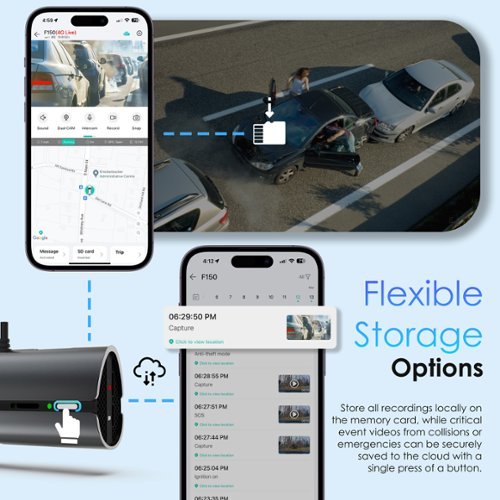 Rexing 4G LTE 2-Channel Dash Cam, 2.5K+1080p, GPS, Parking Mode, and Push Alerts - Black BUY ONLINE