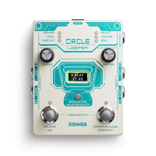 Donner music - Donner Circle Looper - White-Front_Standard 