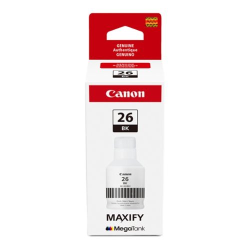 Canon - MegaTank GI-26 Ink Bottle - Pigment Black-Front_Standard 