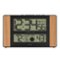 La Crosse Technology - Atomic Digital Clock with Temperature and Moon Phase - Oak-Front_Standard