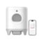 Petkit - PuraX Self-Cleaning Wifi Enabled Automatic Cat Litter Box for Multiple Cats with Litter Mat - White-Front_Standard 