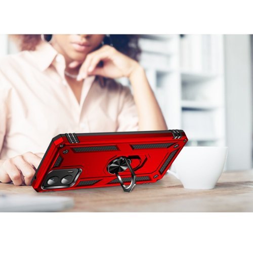 SaharaCase Military Kickstand Case for Motorola Moto G 5G (2023) - Red SHOP ONLINE
