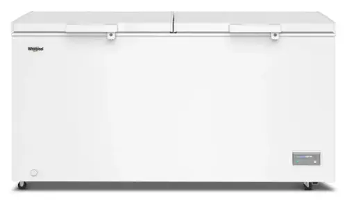 Front. Whirlpool - Whirlpool 19 cu. ft. Convertible Freezer-to-Fridge Chest Freezer with 4 Storage Baskets - White.