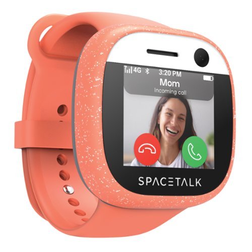 Spacetalk - Adventurer 4G Kids Smart Watch Phone and GPS Tracker - Coral-Front_Standard 