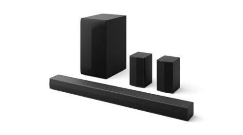 LG - 5.1-Channel S60TR Home Theater Soundbar with Wireless Subwoofer and Rear Speakers, Dolby Audio, WOW Orchestra - Black