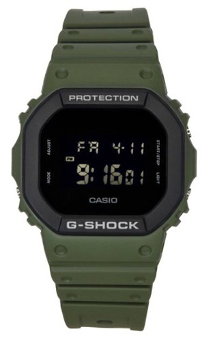 Casio - G-Shock Digital Bio-Based Resin Strap Quartz DW-5610UU-3 200M Men's Watch - Black-Front_Standard 