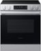 Samsung - 30 in. Wide 4 Elements Bespoke 6.3 cu. ft. Smart Slide-In Electric Range with No Preheat Air Fry Max - Stainless Steel-Front_Standard