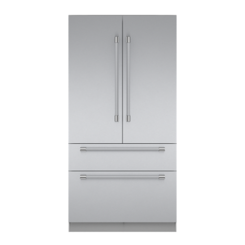 Thermador - Freedom Collection 42 in Wide 23.1 Cu. Ft. Smart Built-in French Door Bottom Freezer Refrigerator - Stainless Steel
