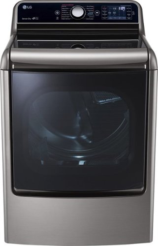  LG - 9.0 Cu. Ft. 14-Cycle Steam Electric Dryer - Graphite Steel