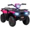 Aosom - 12V Ride on ATV for Kids, Electric 4 Wheeler 2.5MPH with Headlight, Music, MP3, Treaded Tires, for Toddler 3-5-Front_Standard