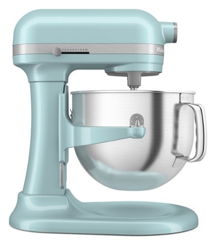 KitchenAid - KitchenAidÂ® 7 Quart Bowl-Lift Stand Mixer, KSM70SKXX - Mineral Water Blue-Front_Standard 