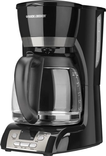  Black &amp; Decker - 12-Cup Programmable Coffee Maker - Black