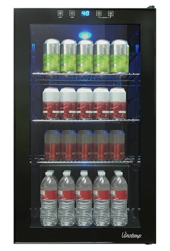 Vinotemp - VT-34 Beverage Cooler with Touch Screen - Black