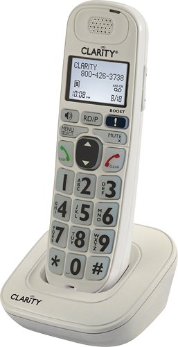  DECT 6.0 Cordless Expansion Handset for Clarity D7xx Series Phone Systems - White