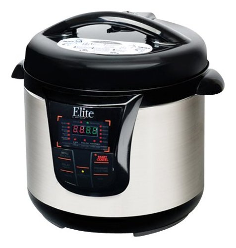  Maxi Matic - 8-Quart Pressure Cooker - Black/Stainless-Steel