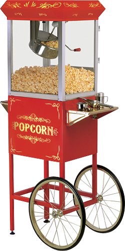  Maxi Matic - 48-Cup Popcorn Trolley - Red
