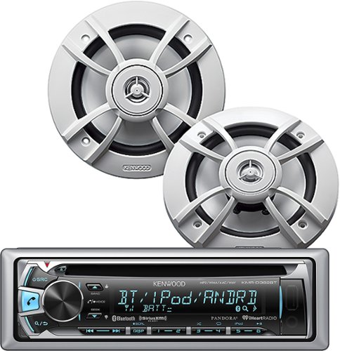 Kenwood - CD - Built-In Bluetooth - Apple® iPod®- and Satellite Radio-Ready - Marine - In-Dash Deck - Multi-Front_Standard 
