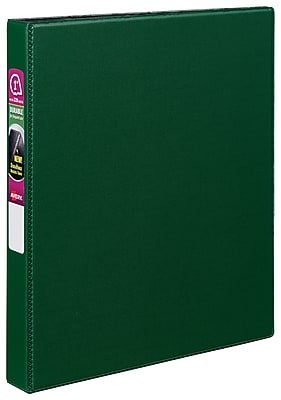 Avery - 1" 3-Ring Non-View Binders, Slant Ring - Green