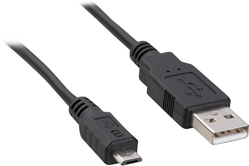  Dynex™ - 3' Micro USB Charge and Sync Cable - Black