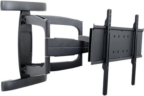 Peerless-AV - SmartMount Articulating, Tilt, Swivel Display Wall Mount For Most 37" - 63" Flat Panel Displays - Black-Angle_Standard